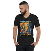Piss Off Neighbors Unisex Short Sleeve V-Neck T-Shirt - Beyond T-shirts